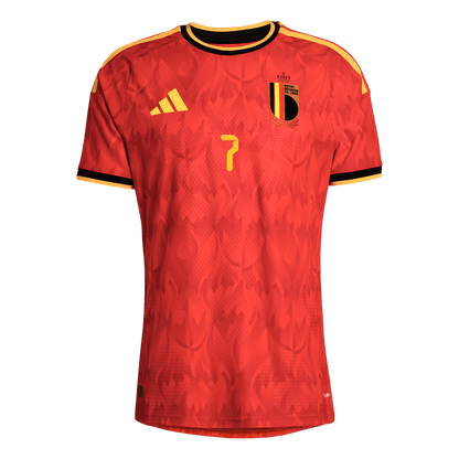 DE BRUYNE #7 Belgium Home Soccer Jersey 2026 Player Version