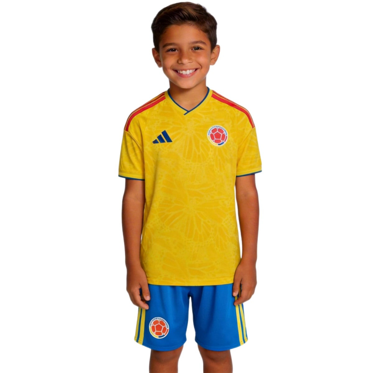 Kids Colombia Home Soccer Kit 2026 World Cup Jersey