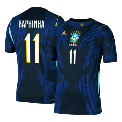 RAPHINHA #11 Brazil Away Soccer Jersey 2026 Player Version