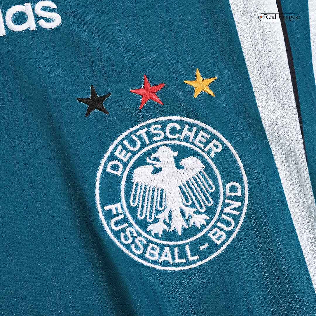 Muller #7 Retro Germany Away Jersey 1996 Euro Cup Jersey