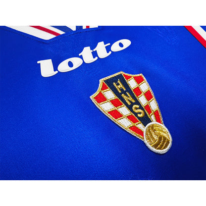 Suker #9 Retro Croatia Away Jersey World Cup 1998