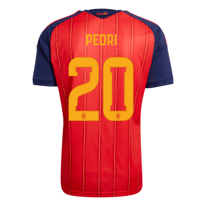 PEDRI #20 Spain Home Soccer Jersey 2026