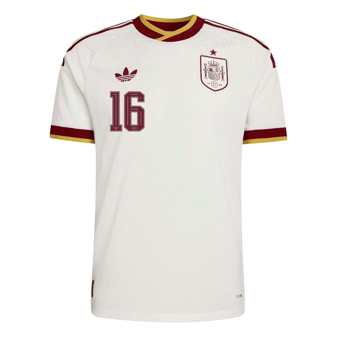 RODRIGO #16 Spain Away Soccer Jersey 2026 Player Version