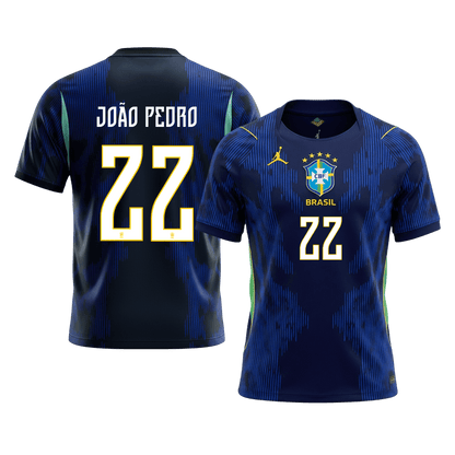 JOÃO PEDRO #22 Brazil Away Soccer Jersey 2026