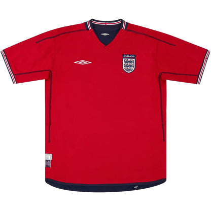 BECKHAM #7 Retro England Away Jersey World Cup 2002