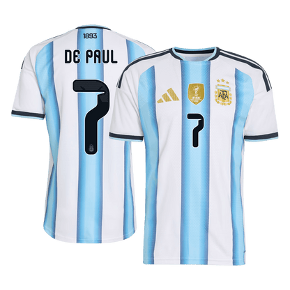 DE PAUL #7 Argentina Home Soccer Jersey 2026 Player Version