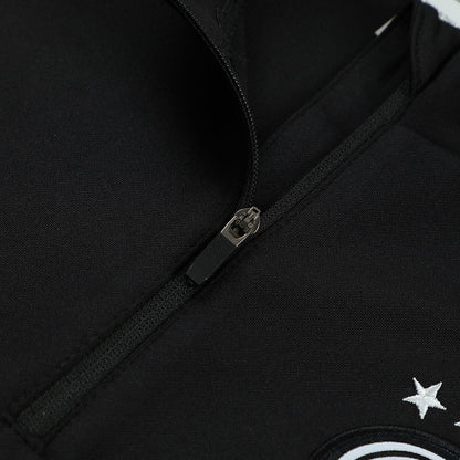 Germany Zipper Sweatshirt Soccer Kit (Top + Pants) Black 2026