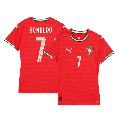 Women's RONALDO #7 Portugal Home Soccer Jersey 2025