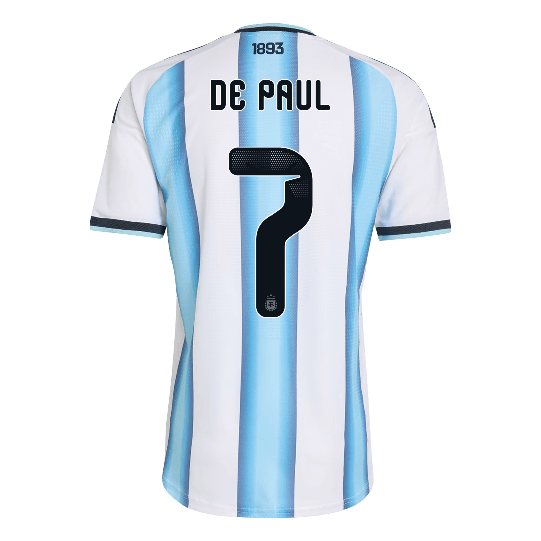 DE PAUL #7 Argentina Home Soccer Jersey 2026 Player Version