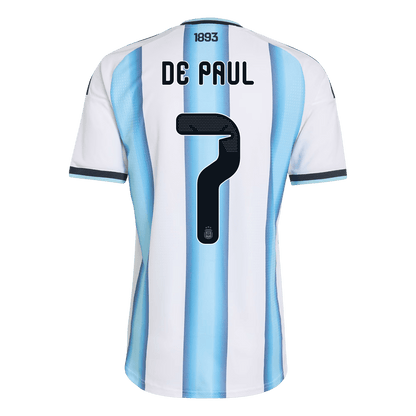 DE PAUL #7 Argentina Home Soccer Jersey 2026 Player Version