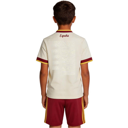 Kids Spain Away Soccer Kit 2026 World Cup Jersey