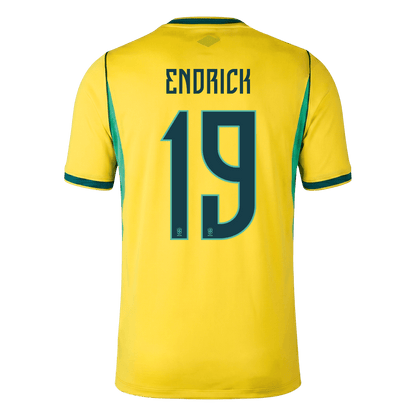 ENDRICK #19 Brazil Home Soccer Jersey 2026