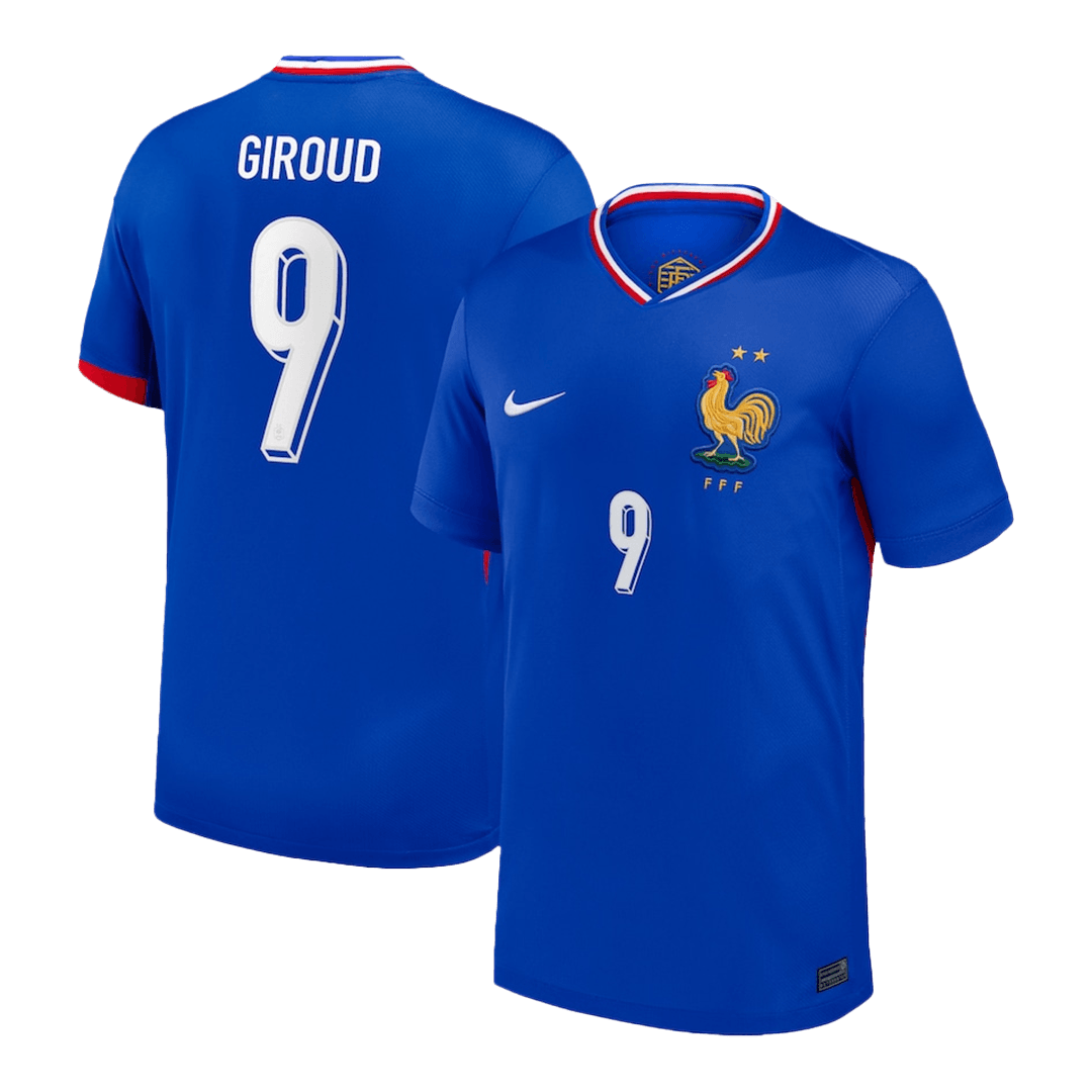 GIROUD #9 France Home Soccer Jersey Euro