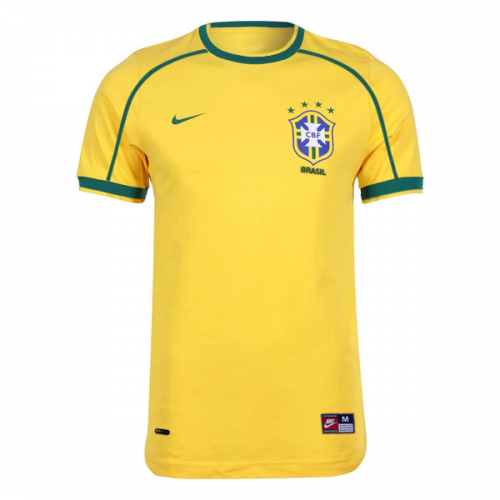 DENILSON #19 Retro Brazil Home Jersey World Cup 1998