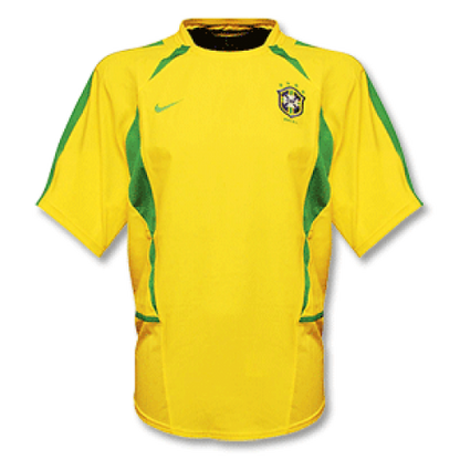 CAFU #2 Retro Brazil Home Jersey World Cup 2002