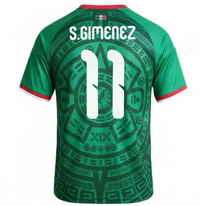 S.Giminez #11 Mexico Home 2026 World Cup Jersey
