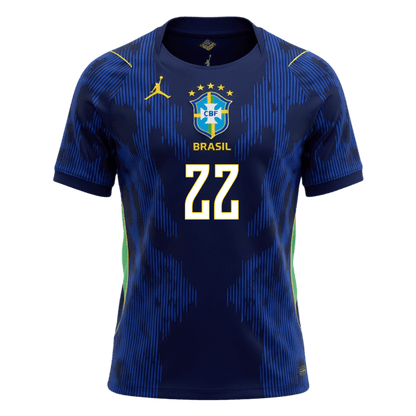 JOÃO PEDRO #22 Brazil Away Soccer Jersey 2026