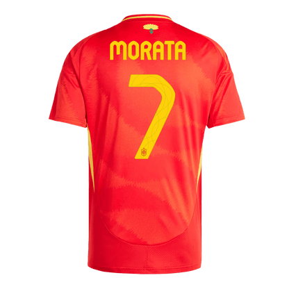 MORATA #7 Spain Home 2024 Euro Cup Jersey