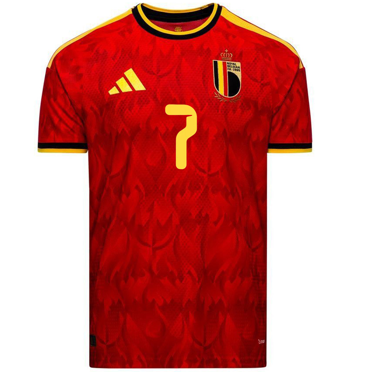 [Authentic] De Bruyne #7 Belgium Home 2026 World Cup Jersey