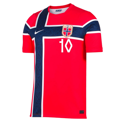 Ødegaard #10 Norway Home Soccer Jersey 2026