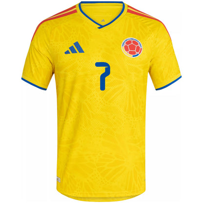 [Authentic] Luis Diaz #7 Colombia Home 2026 World Cup Jersey