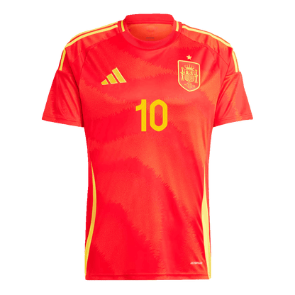 LAMINE YAMAL #10 Spain Home Soccer Jersey Euro