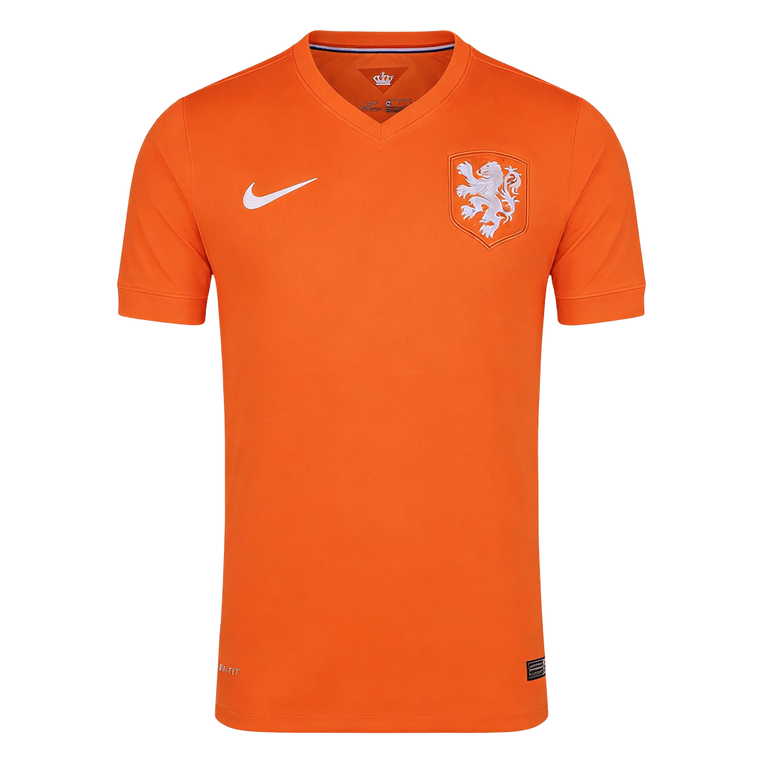 Retro 2014 Netherlands Home Soccer Jersey