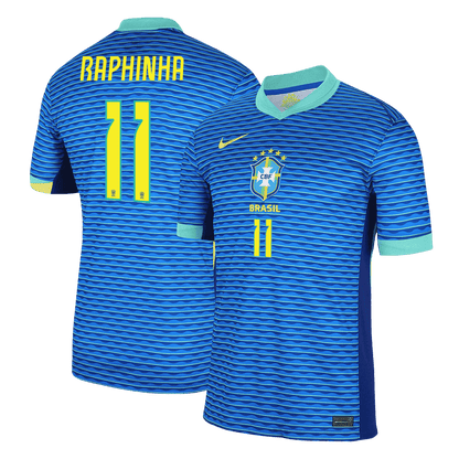 RAPHINHA #11 Brazil Away Soccer Jersey Copa America