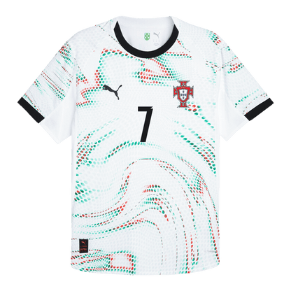 Authentic RONALDO #7 Portugal Away Soccer Jersey 2025