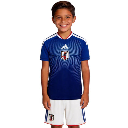 Kids Japan Home Soccer Kit 2026 World Cup Jersey