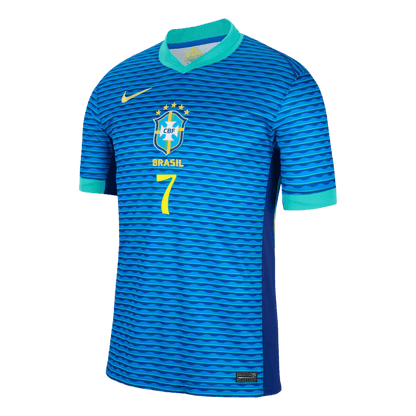 VINICIUS JR. #7 Brazil Away 2024 Copa America Cup Jersey