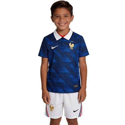 Kids France Home Soccer Kit 2026 World Cup Jersey