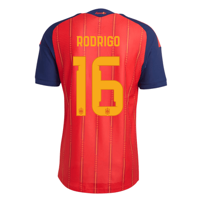 RODRIGO #16 Spain Home Soccer Jersey 2026 Player Version