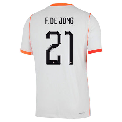 [Authentic] F.DE JONG #21 Netherlands Away 2026 World Cup Jersey