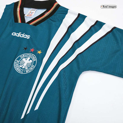 Muller #7 Retro Germany Away Jersey 1996 Euro Cup Jersey