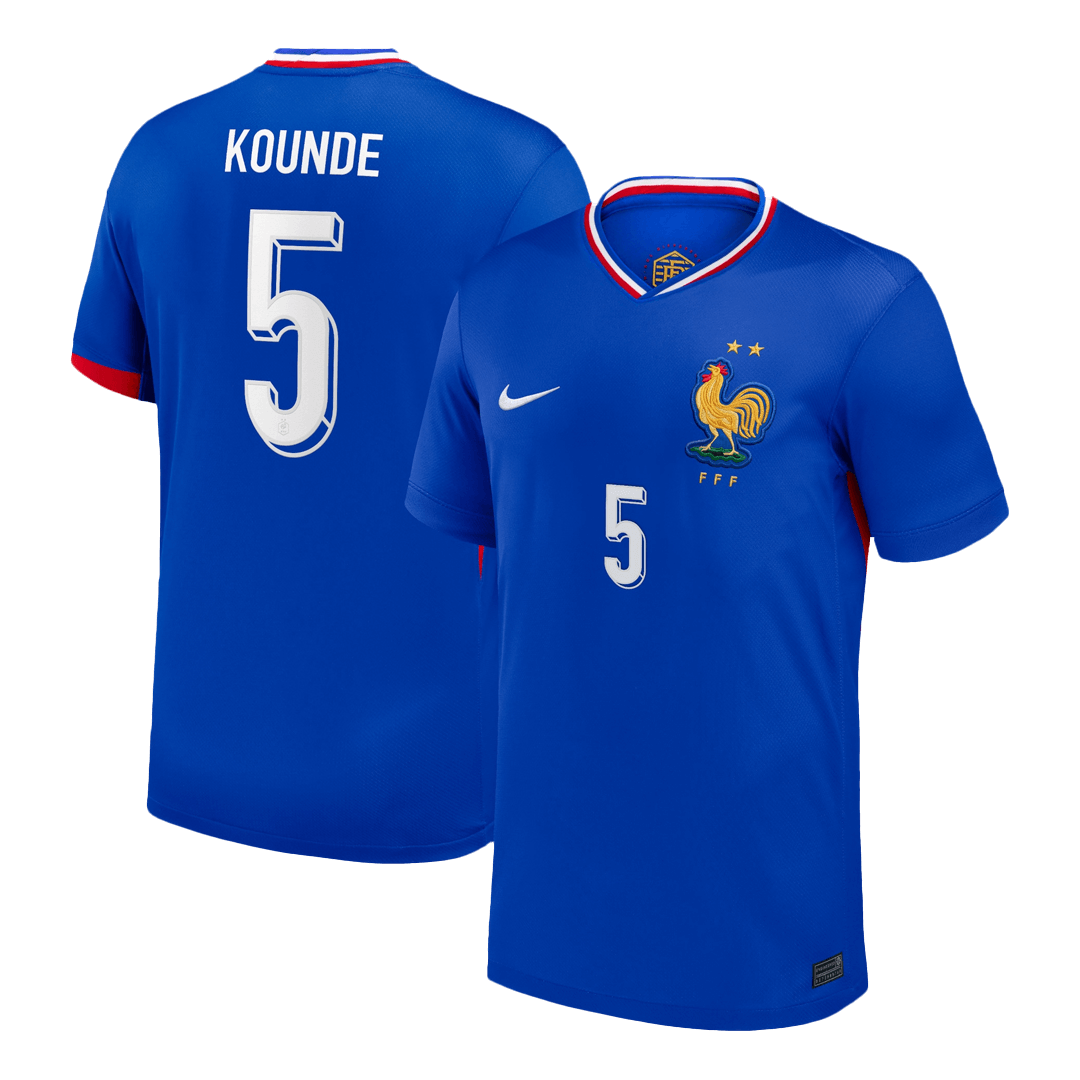 KOUNDE #5 France Home Soccer Jersey