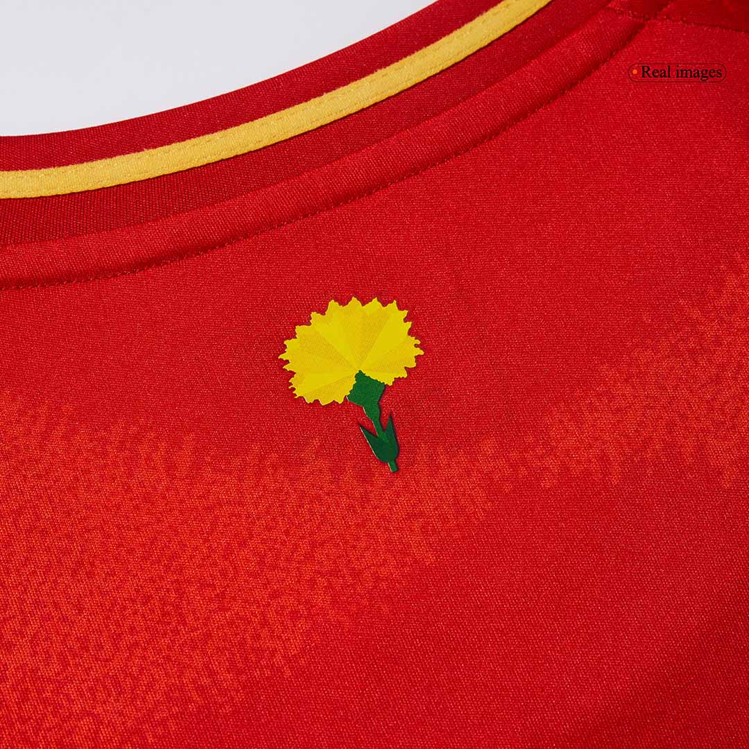 Spain Home Soccer Jersey Euro