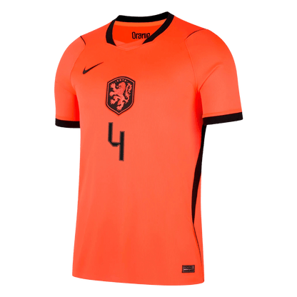 VIRGIL #4 Netherlands Home Soccer Jersey 2026