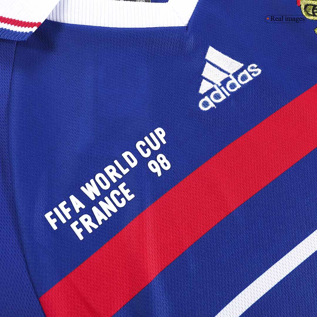 Retro HENRY #12 1998 France Home Soccer Jersey