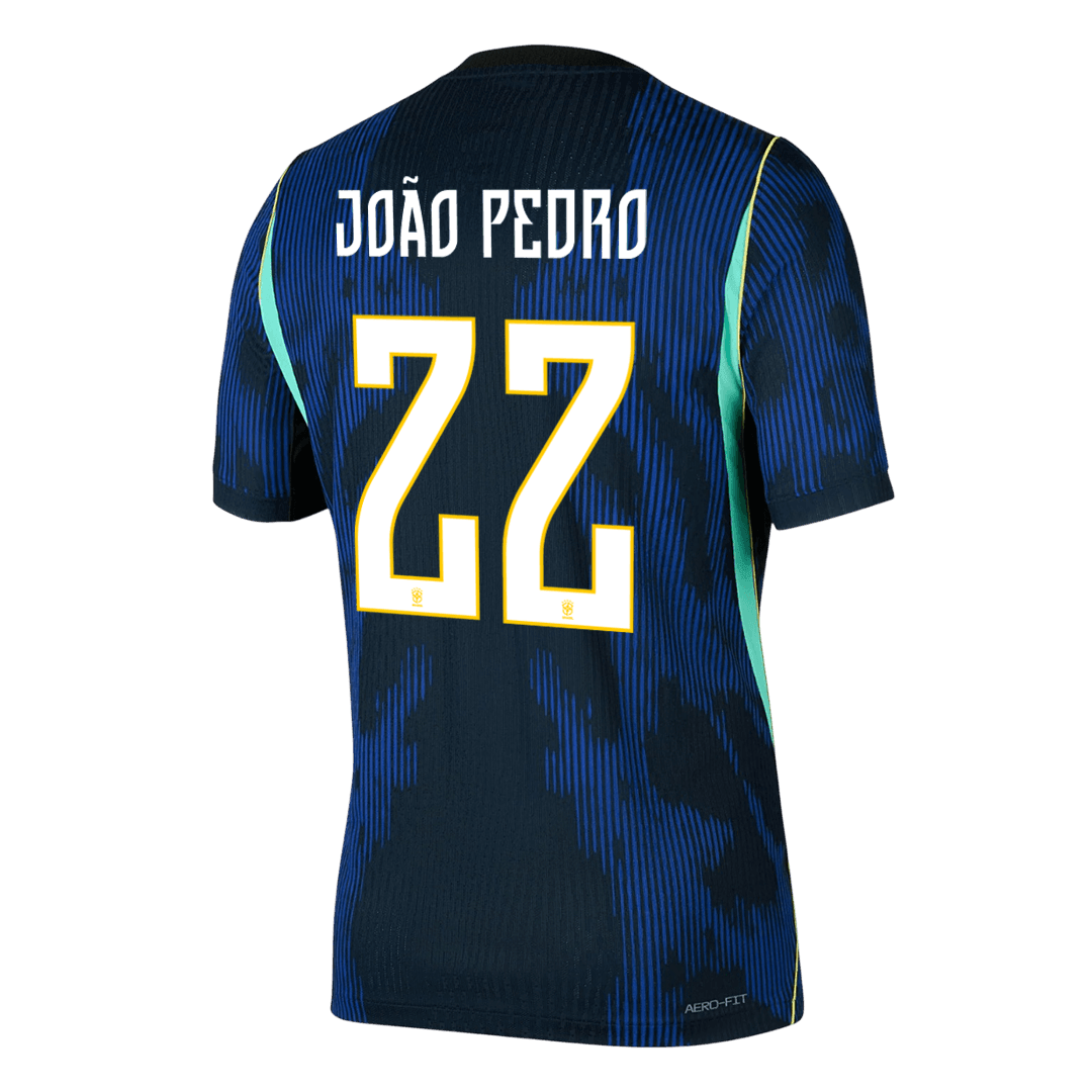 JOÃO PEDRO #22 Brazil Away Soccer Jersey 2026 Player Version