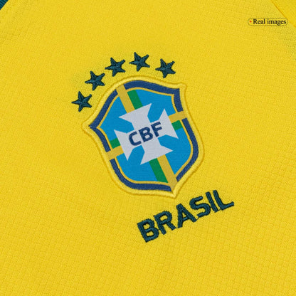 Kids Brazil Home Soccer Kit 2026 World Cup Jersey