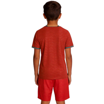 Kids Portugal Home Soccer Kit 2026 World Cup Jersey