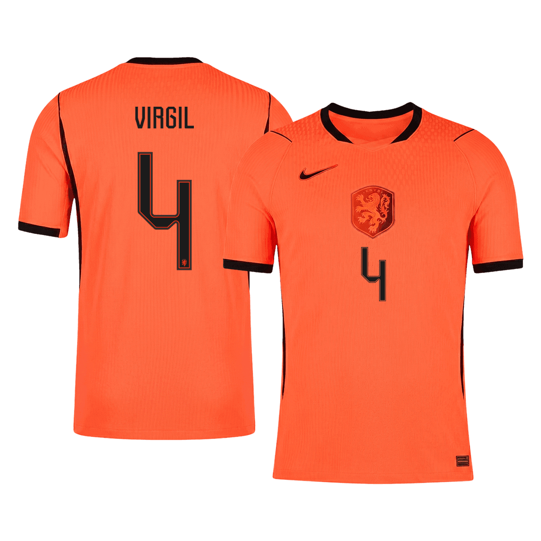 VIRGIL #4 Netherlands Home Soccer Jersey 2026 Player Version