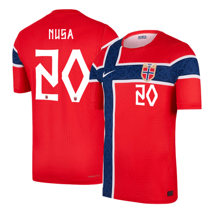 NUSA #20 Norway Home Soccer Jersey 2026 Player Version