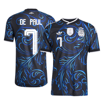 DE PAUL #7 Argentina Away Soccer Jersey 2026 Player Version