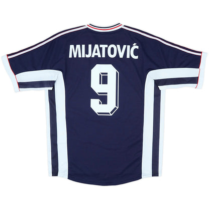 Mijatovic #9 Retro Yugoslavia Home Jersey World Cup 1998