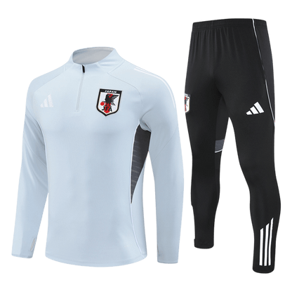 Japan Zipper Sweatshirt Soccer Kit (Top + Pants) White 2026