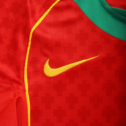 Deco #20 Retro Portugal Home 2004 Euro Cup Jersey