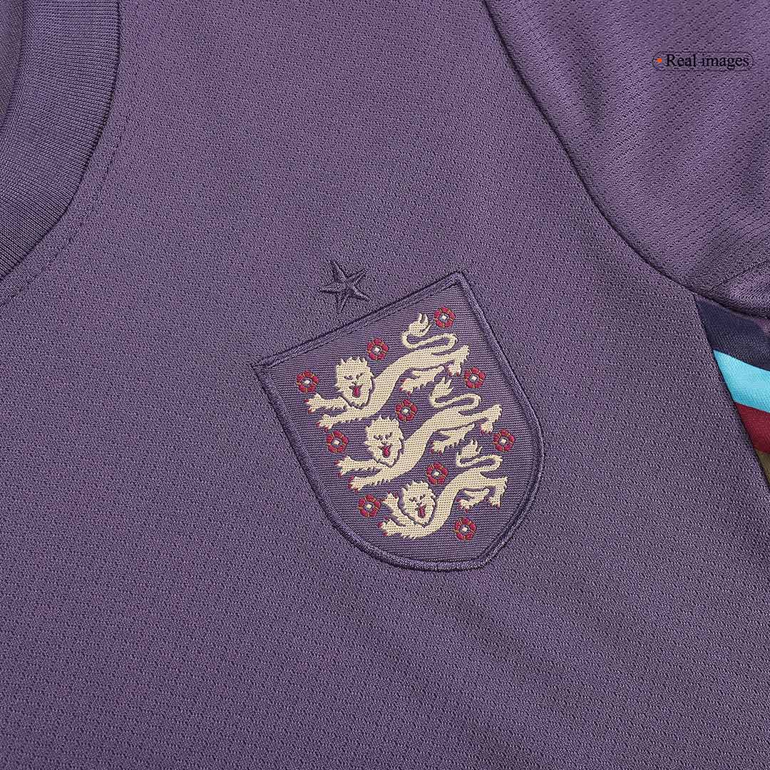 Kids England Away Soccer Kit 2024 Euro Cup Jersey
