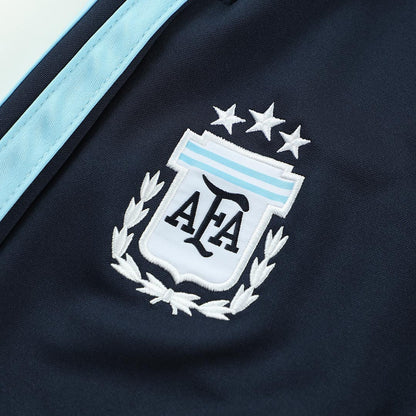 Argentina Zipper Sweatshirt Soccer Kit (Top + Pants) Navy 2026